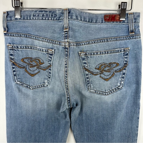 AG Adriano Goldschmied the Indulge Light Wash Distressed Bootcut Denim Jeans 29R - Picture 6 of 11